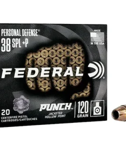Federal Personal Defense Punch 38 Special +P Ammo 120 Grain Jacketed Hollow Point 200 Direct for sale